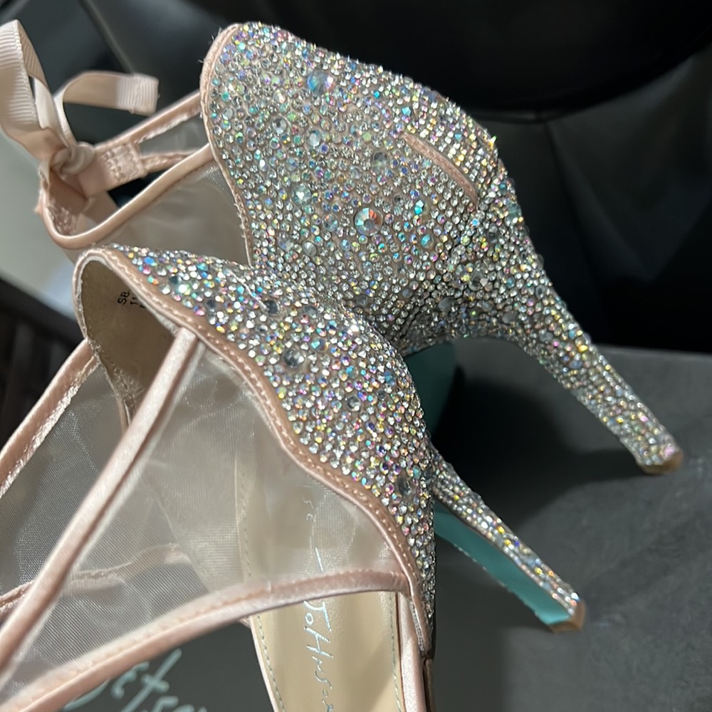 Wishes Come True In Betsy Johnson Brilliant Champagne Pumps! View 3
